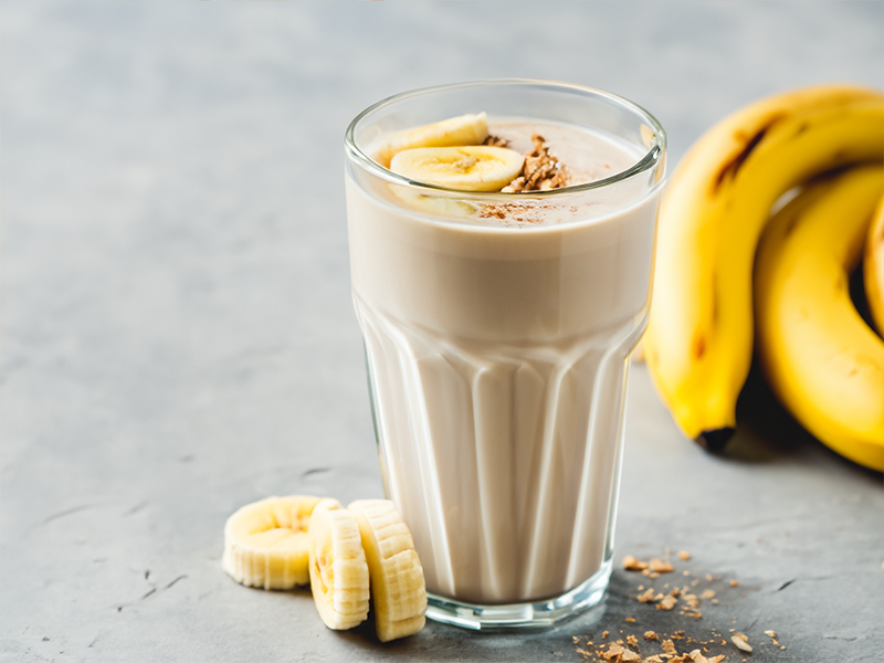 Veganer Bananen-Vanille-Shake